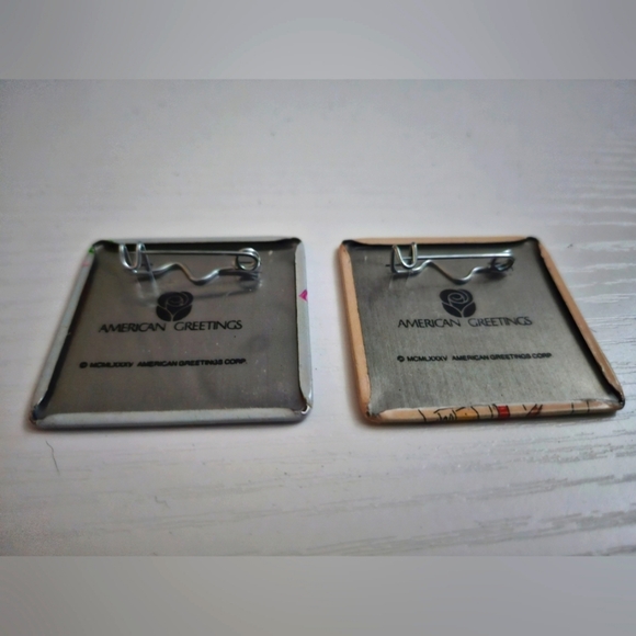 π£Vintage 80s 90s American Greetings Birthday ππ Button Pins w/ I Am The Boss - Picture 6 of 7